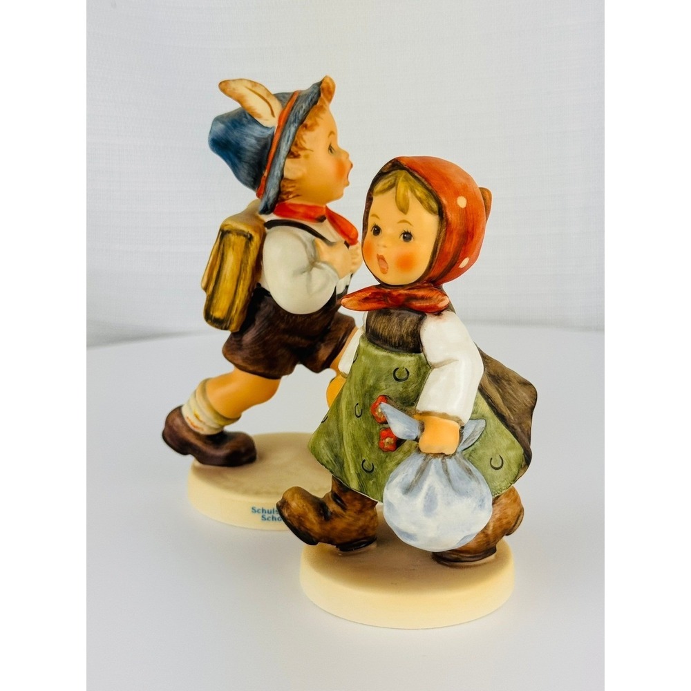 Vintage Goebel Hummel Figurines Set of 2 School Boy 82 2/0 & Grandma's Girl 561